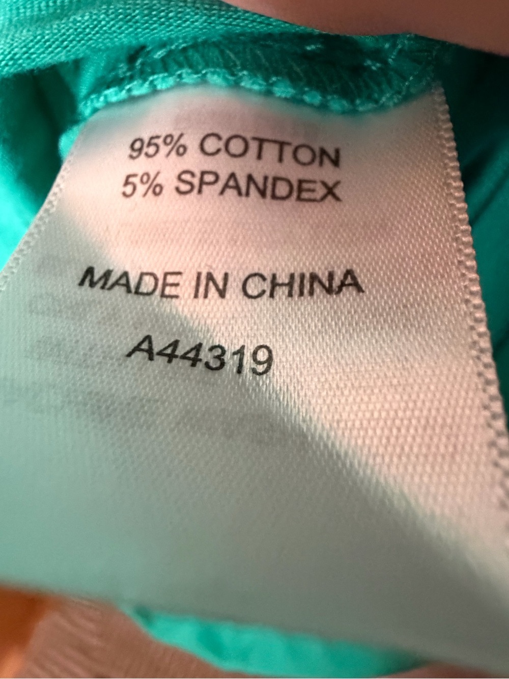 Appleseed's Teal Ruffle V-Neck 3/4 Sleeve Top - Picture 4 of 5